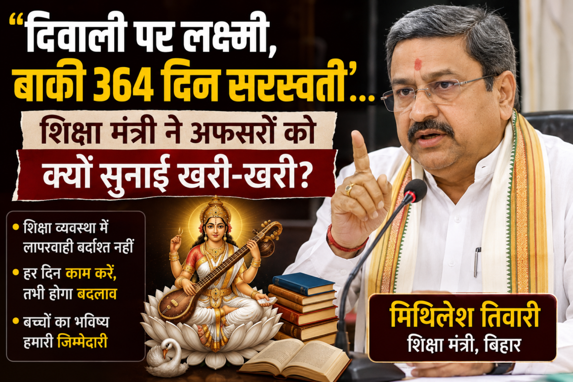 151 Bihar Politics: ‘दिवाली पर लक्ष्मी, बाकी 364 दिन सरस्वती’… शिक्षा मंत्री ने अफसरों को क्यों सुनाई खरी-खरी?
